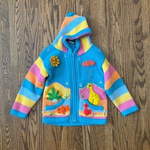 Zip up hooded sweater